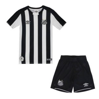 Maillot Santos Exterieur Enfant 2019 2020 Blanc Noir