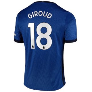 Maillot Chelsea NO.18 Giroud Domicile 2020 2021 Bleu