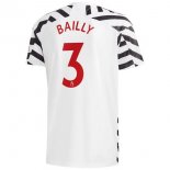 Maillot Manchester United NO.3 Bailly Third 2020 2021 Blanc