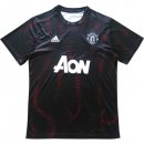 Maillot Entrainement Manchester United 2018 2019 Noir Rouge