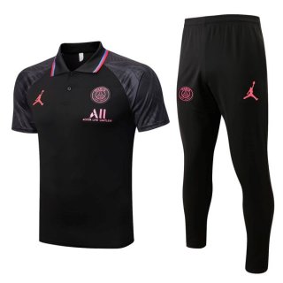 Polo PSG Ensemble Complet 2022 2023 Noir Gris