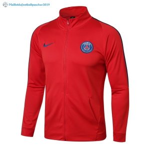 Survetement Paris Saint Germain 2017 2018 Bleu Marine Rouge