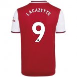 Maillot Arsenal NO.9 Lacazette Domicile 2019 2020 Rouge