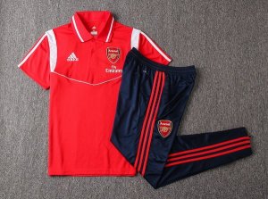 Polo Arsenal Ensemble Complet 2019 2020 Rouge Blanc