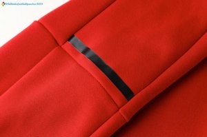 Sweat Shirt Capuche Milan Enfant 2017 2018 Rouge