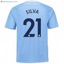 Maillot Manchester City Domicile Silva 2017 2018