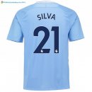 Maillot Manchester City Domicile Silva 2017 2018