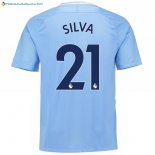 Maillot Manchester City Domicile Silva 2017 2018