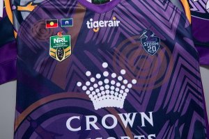 Maillot Melbourne Storm Edición Conmemorativa 2018 Purpura