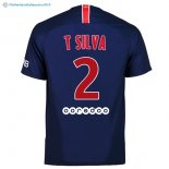 Maillot Paris Saint Germain Domicile T Silva 2018 2019 Bleu
