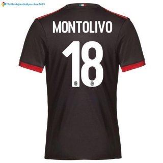 Maillot Milan Third Montolivo 2017 2018