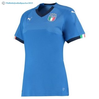 Maillot Italie Domicile Femme 2018 Bleu