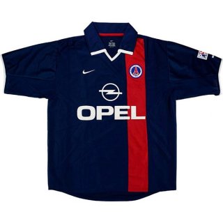 Thailande Maillot Paris Saint Germain Domicile Retro 2001 2002 Bleu