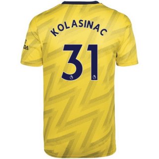 Maillot Arsenal NO.31 Kolasinac Exterieur 2019 2020 Jaune Maillot Arsenal NO.31 Kolasinac Exterieur 2019 2020 Jaune
