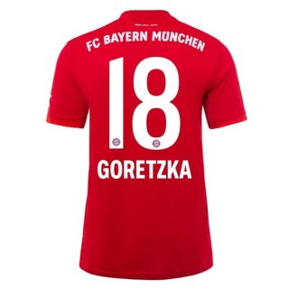 Maillot Bayern Munich NO.18 Goretzka Domicile 2019 2020 Rouge