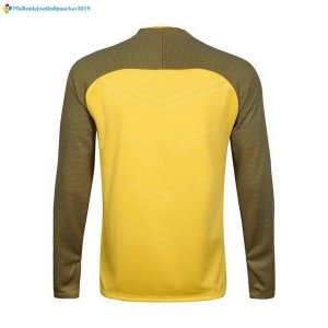 Survetement Manchester City 2017 2018 Jaune Noir