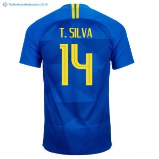 Maillot Brésil Exterieur T.Silva 2018 Bleu Maillot Brésil Exterieur T.Silva 2018 Bleu