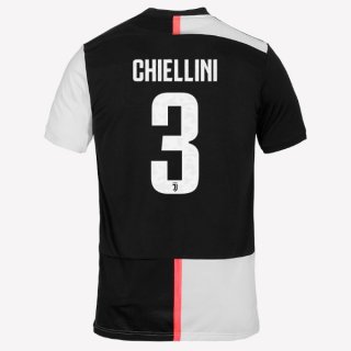 Maillot Juventus NO.3 Chiellini Domicile 2019 2020 Blanc Noir Maillot Juventus NO.3 Chiellini Domicile 2019 2020 Blanc Noir