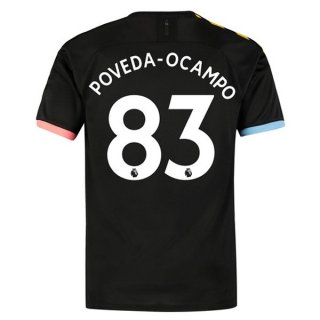 Maillot Manchester City NO.83 Poveda Ocampo Exterieur 2019 2020 Noir