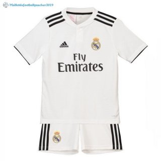 Maillot Real Madrid Domicile Ensemble De Enfant 2018 2019 Blanc