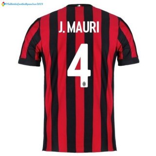 Maillot Milan Domicile J.Mauri 2017 2018 Maillot Milan Domicile J.Mauri 2017 2018