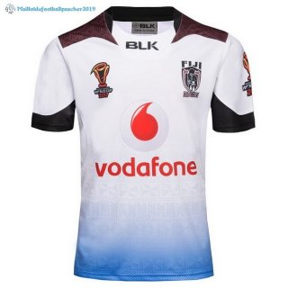 Champions Maillot Rugby Fidji RLWC 2017 2018 Blanc