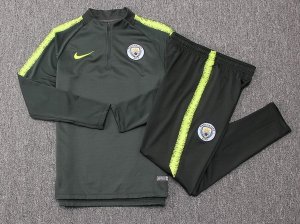 Survetement Manchester City 2018 2019 Vert Marron