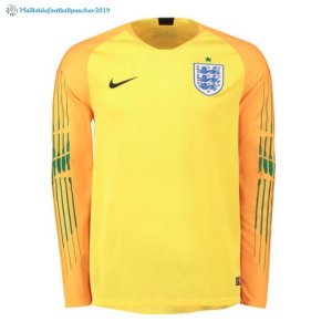 Maillot Angleterre Manga Larga Gardien 2018 Jaune