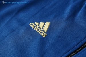 Survetement Manchester United 2018 2019 Bleu