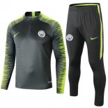 Survetement Manchester City 2018 2019 Vert Fluorescente