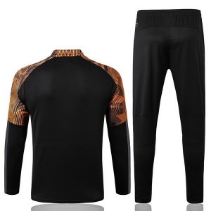 Survetement Marseille Enfant 2019 2020 Orange Noir