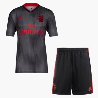 Maillot Benfica Exterieur Enfant 2019 2020 Noir Gris