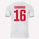 Maillot Juventus NO.16 Cuadredo Exterieur 2019 2020 Gris Blanc