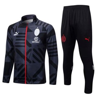 Survetement AC Milan 2023-2024 Gris Rouge