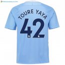 Maillot Manchester City Domicile Toure Yaya 2017 2018