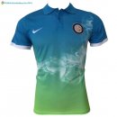 Polo Inter 2017 2018 Bleu Vert