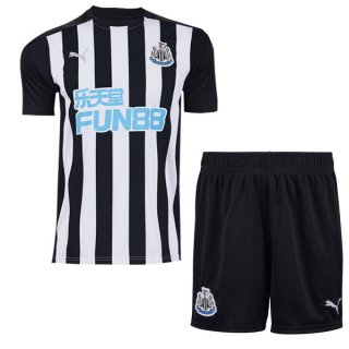 Maillot Newcastle United Domicile Enfant 2020 2021 Blanc Noir Maillot Newcastle United Domicile Enfant 2020 2021 Blanc Noir
