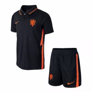 Maillot Pays-Bas Exterieur Enfant 2020 Noir Maillot Pays-Bas Exterieur Enfant 2020 Noir