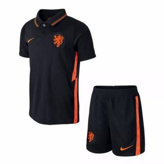 Maillot Pays-Bas Exterieur Enfant 2020 Noir