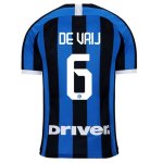 Maillot Inter Milan NO.6 De Vrij Domicile 2019 2020 Bleu