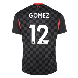 Maillot Liverpool NO.12 Gomez Third 2020 2021 Noir Maillot Liverpool NO.12 Gomez Third 2020 2021 Noir