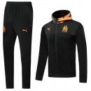 Survetement Marseille 2019 2020 Noir Orange Gris