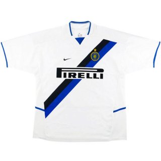 Maillot Inter Milan Exterieur Retro 2002 2003 Blanc Maillot Inter Milan Exterieur Retro 2002 2003 Blanc