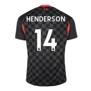 Maillot Liverpool NO.14 Henderson Third 2020 2021 Noir