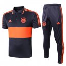 Polo Ensemble Complet Bayern Munich 2019 2020 Orange Bleu