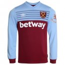 Maillot West Ham United Domicile ML 2019 2020 Azul Rouge