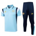Polo Manchester City Ensemble Complet 2024 2025 Bleu