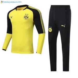 Survetement Borussia Dortmund Enfant 2017 2018 Noir Jaune Clair