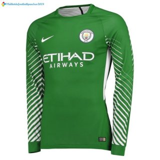 Maillot ML Manchester City Gardien 2017 2018 Vert Maillot ML Manchester City Gardien 2017 2018 Vert