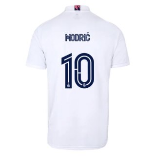 Maillot Real Madrid Domicile NO.10 Modric 2020 2021 Blanc Maillot Real Madrid Domicile NO.10 Modric 2020 2021 Blanc